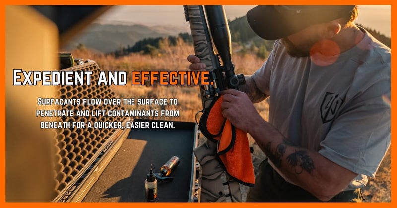 Riptide Armory x Buck Commander - Advanced Gun Cleaner - Targets Carbon Deposits, Metals and Residue - Works on All Finishes - Veteran Owned & Formulated by US Navy Seal (4oz) - Image 4